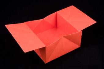 Caja de corazón de origami