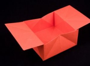 Caja de corazón de origami