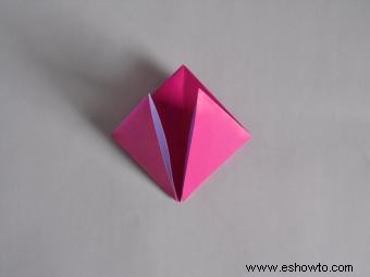 Instrucciones de tulipán para origami
