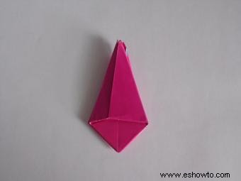 Instrucciones de tulipán para origami