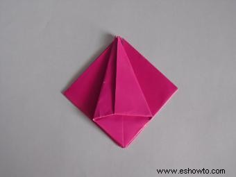 Instrucciones de tulipán para origami