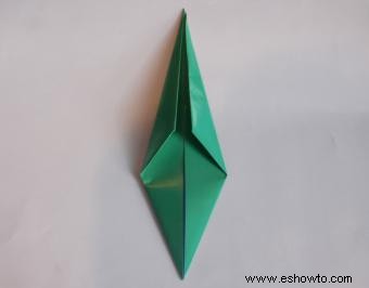 Instrucciones de tulipán para origami