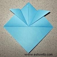 Casco de samurái de origami