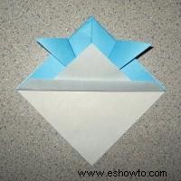 Casco de samurái de origami