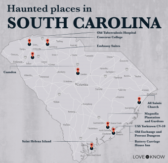 10 lugares embrujados en Carolina del Sur para aventuras fantasmales