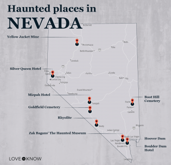 10 lugares más embrujados de Nevada para notorios fantasmas
