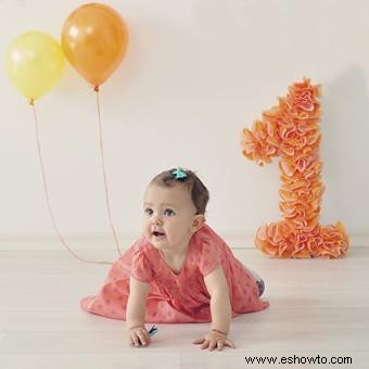 Ideas fotográficas para el primer cumpleaños del bebé