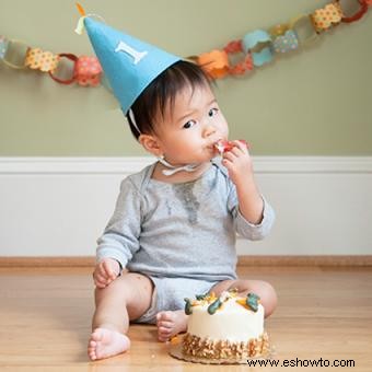 Ideas fotográficas para el primer cumpleaños del bebé