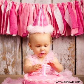 Ideas fotográficas para el primer cumpleaños del bebé