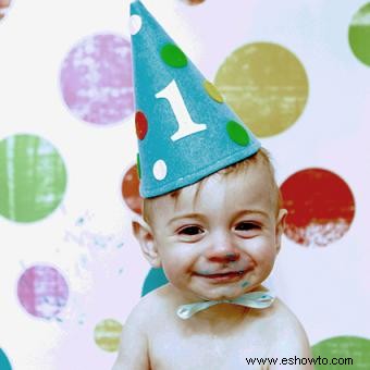 Ideas fotográficas para el primer cumpleaños del bebé