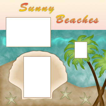 Diseños de álbumes de recortes de playa