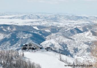 Vacaciones de esquí en la nieve