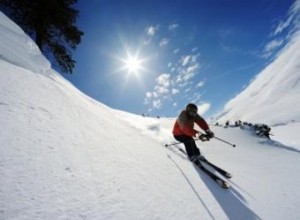 Imágenes de esquí en la nieve