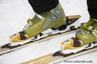 Instalar fijaciones de esquí