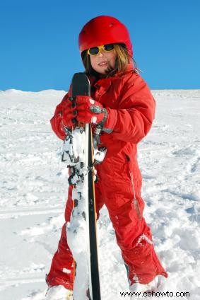 Longitud de esquí para niños