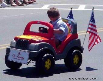 Juguete de coche de plástico doble para niños al aire libre