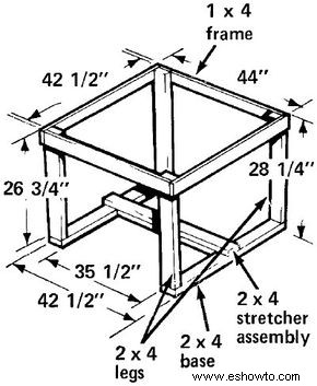 Descripción general de cómo construir muebles de jardín