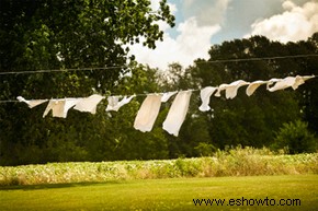 Cómo lavar ropa blanca