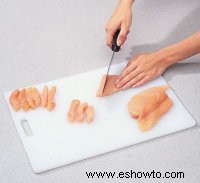 Cómo cortar pollo 