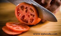 5 consejos para cortar tomates 