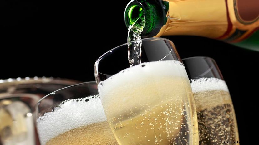 Ciencia del champán:Hay muchas cosas en esa botella de champán 