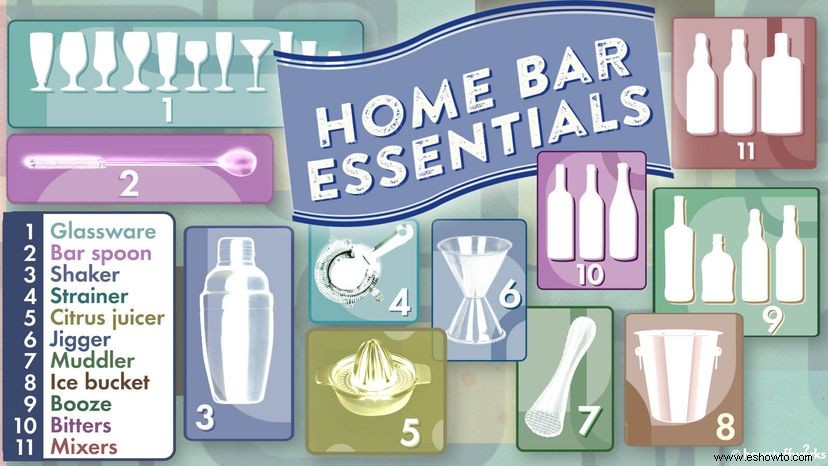 Elementos esenciales de bar imprescindibles para hacer cócteles asesinos en casa 