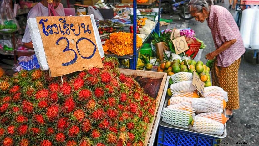 El rambután es el primo más peludo de la fruta del lichi 