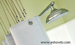 Cómo limpiar una cortina de ducha 
