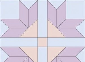 Bloque de edredón de flores de cuatro esquinas 