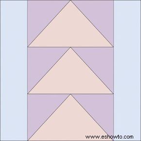 Bloque de edredón de gansos voladores (variación) 