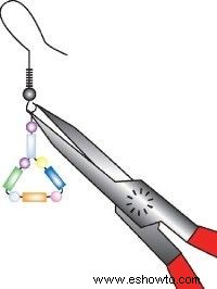 Cómo hacer aretes de cuentas 