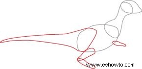 Cómo dibujar Hypsilophodon en 7 pasos 
