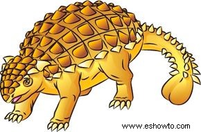 Cómo dibujar Ankylosaurus en 8 pasos 