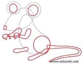 Cómo dibujar un ratón en 4 pasos 