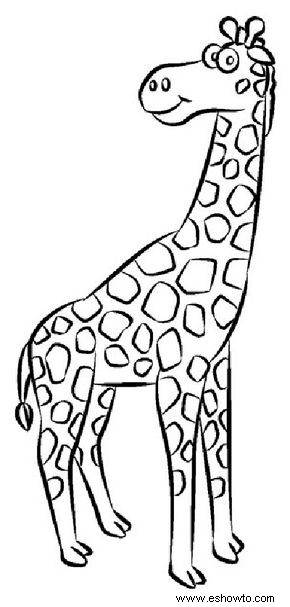 Cómo dibujar una jirafa en 5 pasos 