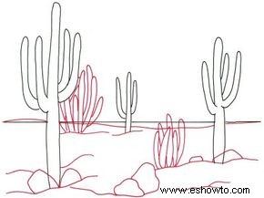 Cómo dibujar cactus del desierto en 4 pasos 