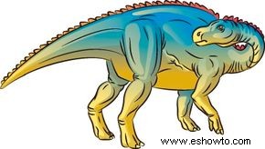 Cómo dibujar Bactrosaurus en 7 pasos 