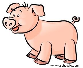 Cómo dibujar un cerdo en 5 pasos 