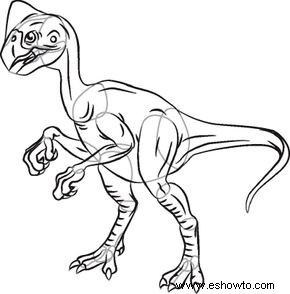 Cómo Dibujar Oviraptor en 7 Pasos 