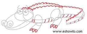 Cómo dibujar un caimán en 6 pasos 