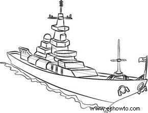 Cómo dibujar barcos de la Armada en 8 pasos 