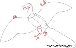 Cómo dibujar Archaeopteryx en 7 pasos 