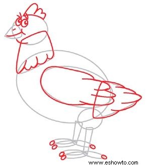 Cómo dibujar un pollo en 4 pasos 
