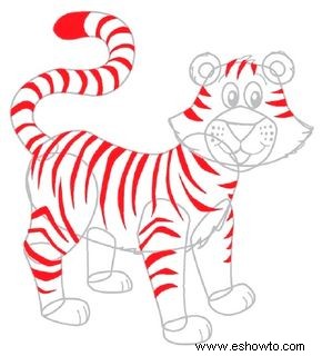 Cómo dibujar un tigre en 6 pasos 