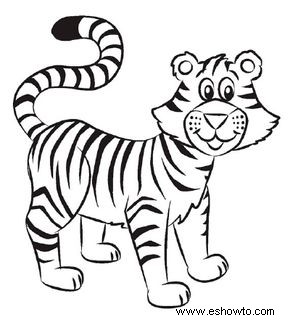 Cómo dibujar un tigre en 6 pasos 