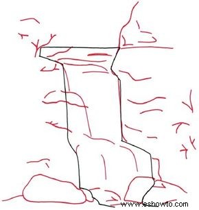 Cómo dibujar una cascada en 4 pasos 