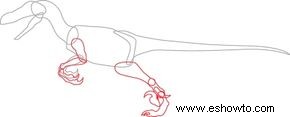 Cómo dibujar un Velociraptor en 6 pasos 