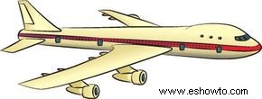 Cómo dibujar aviones de pasajeros en 5 pasos 