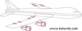 Cómo dibujar aviones de pasajeros en 5 pasos 