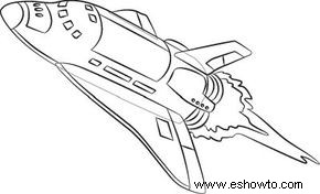 Cómo dibujar transbordadores espaciales en 7 pasos 